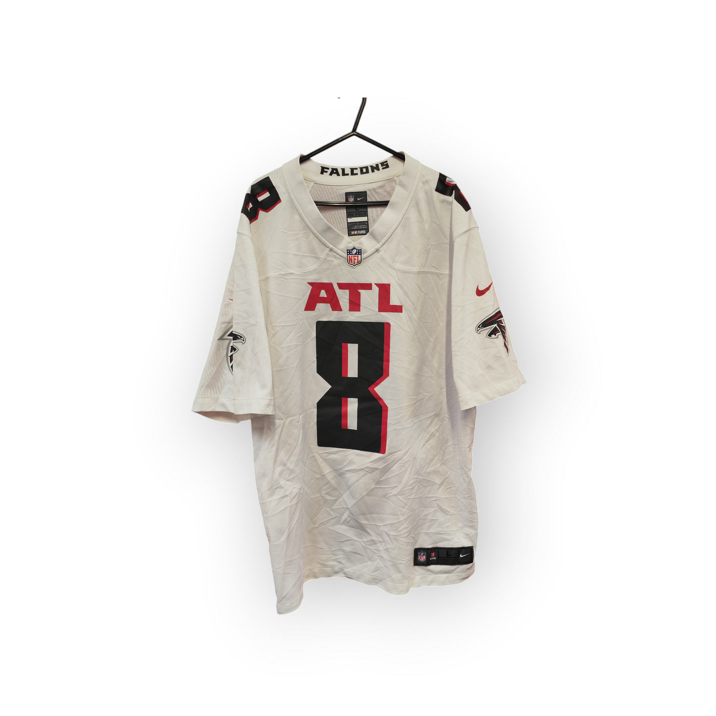 Nike Atlanta Falcons NFL Jersey, #8 Pitts, White, Size Large
