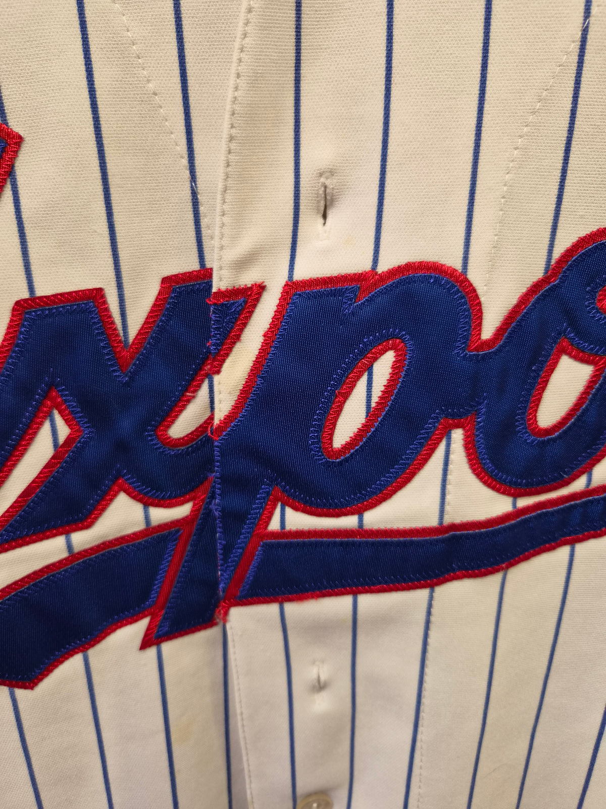 Russell Athletic Montreal Expos MLB Baseball Jersey, White, Size Large