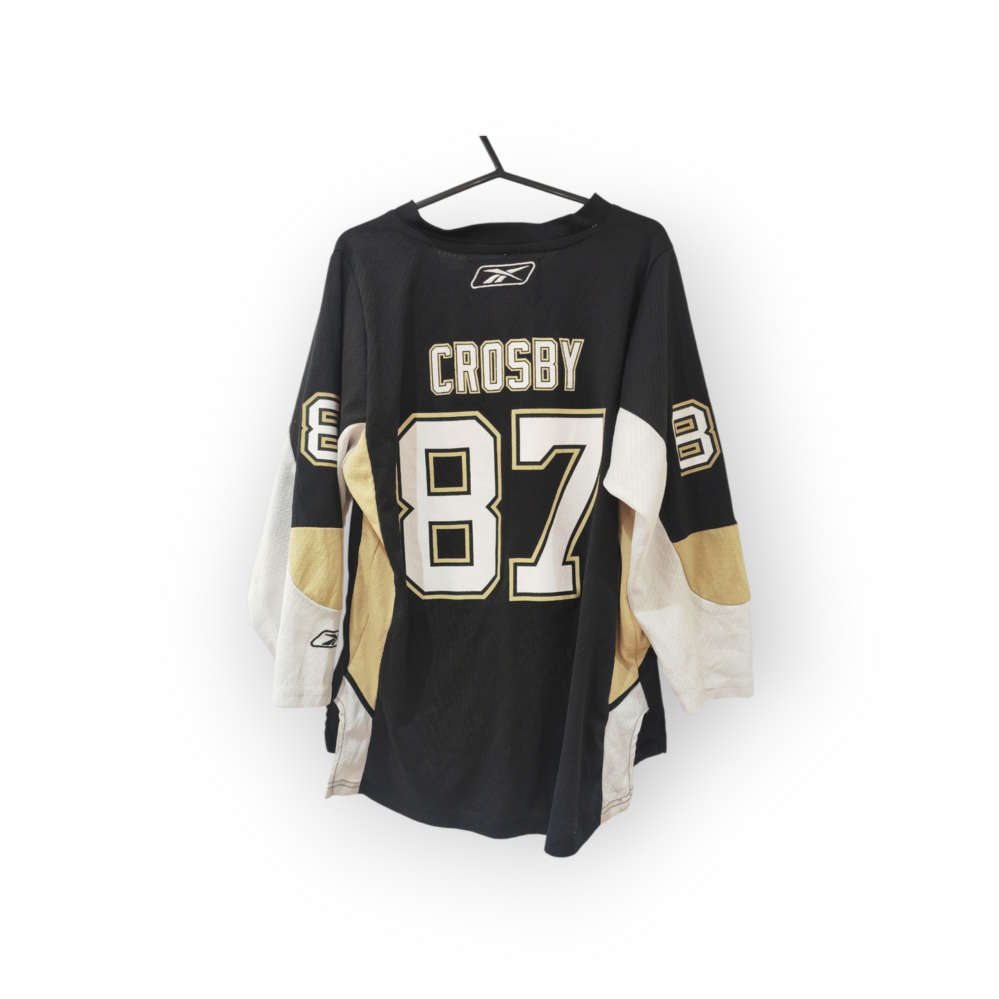Youth Reebok Pittsburgh Penguins NHL Jersey, #87 Crosby, Black, Size YL/XL