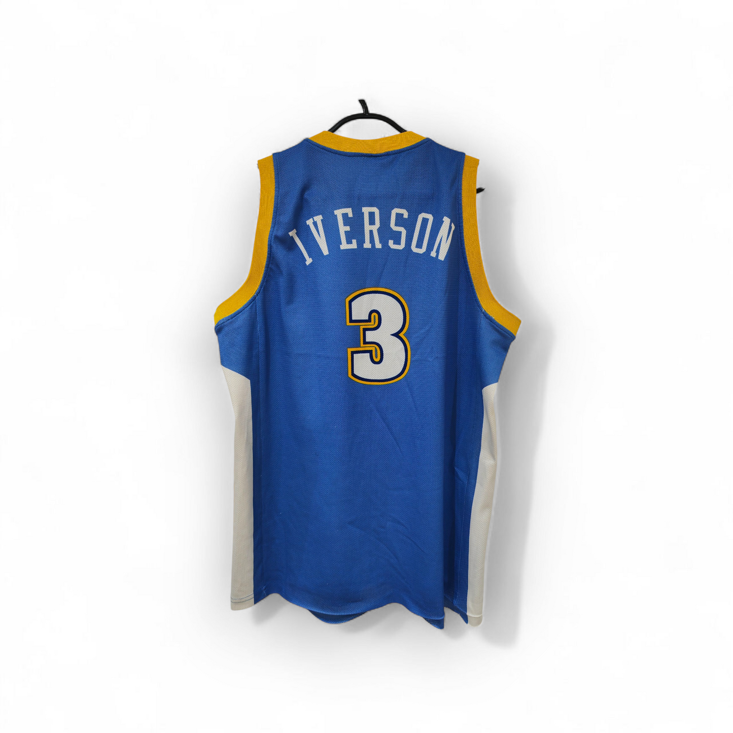 Champion Denver Nuggets NBA Jersey, #3 Iverson, Blue, Size Large