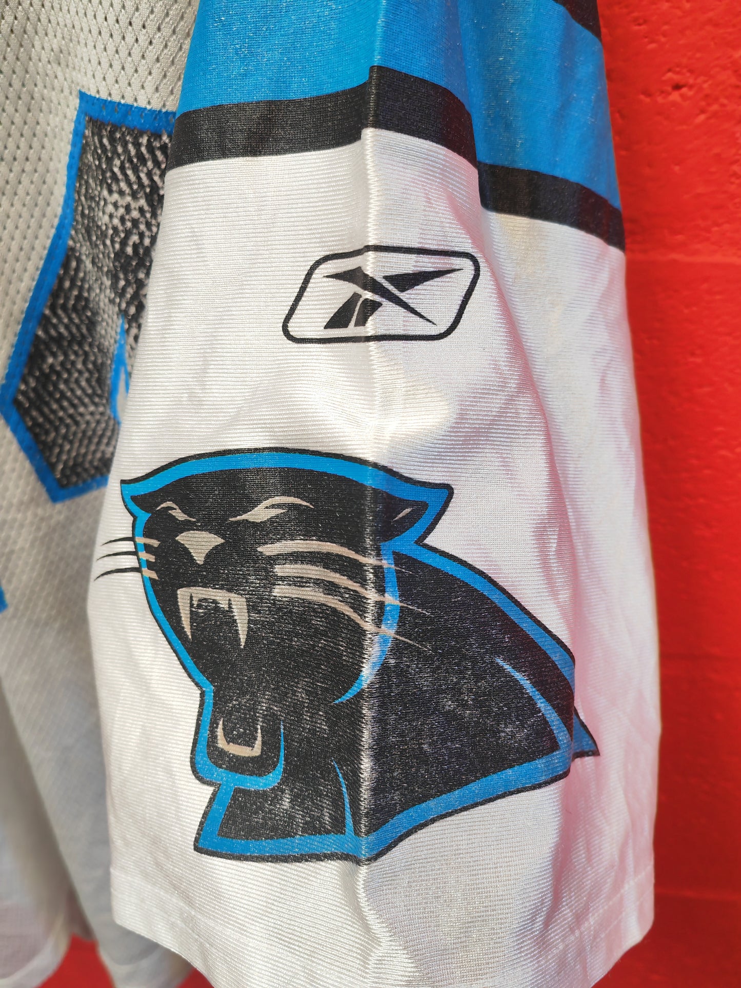 Reebok Carolina Panthers NFL Jersey, #34 D.Williams, White, Size Large
