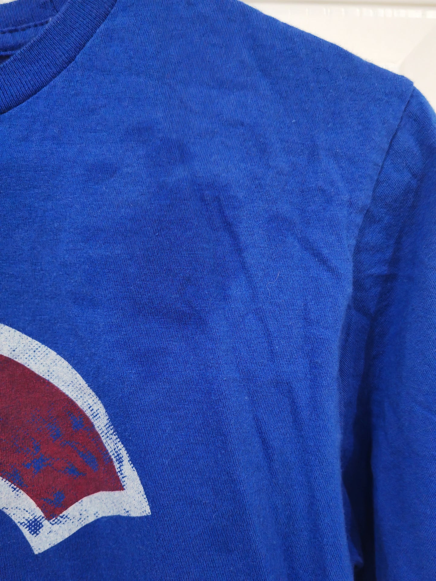 Majestic Chicago Cubs MLB T Shirt, Blue, Size Medium