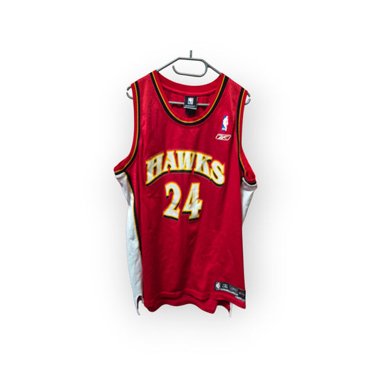 Reebok Atlanta Hawks NBA Jersey, #24 Williams, Red, Size XXL +2 Length