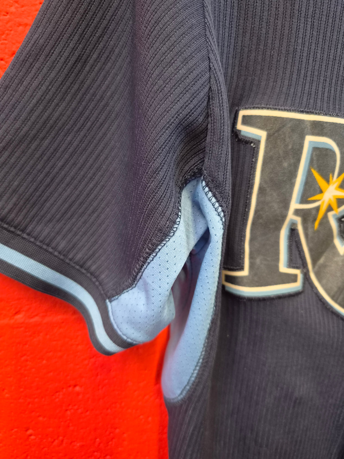 Youth Majestic Tampa Bay Rays MLB Jersey #39 Kiermaier, Blue, Size YL