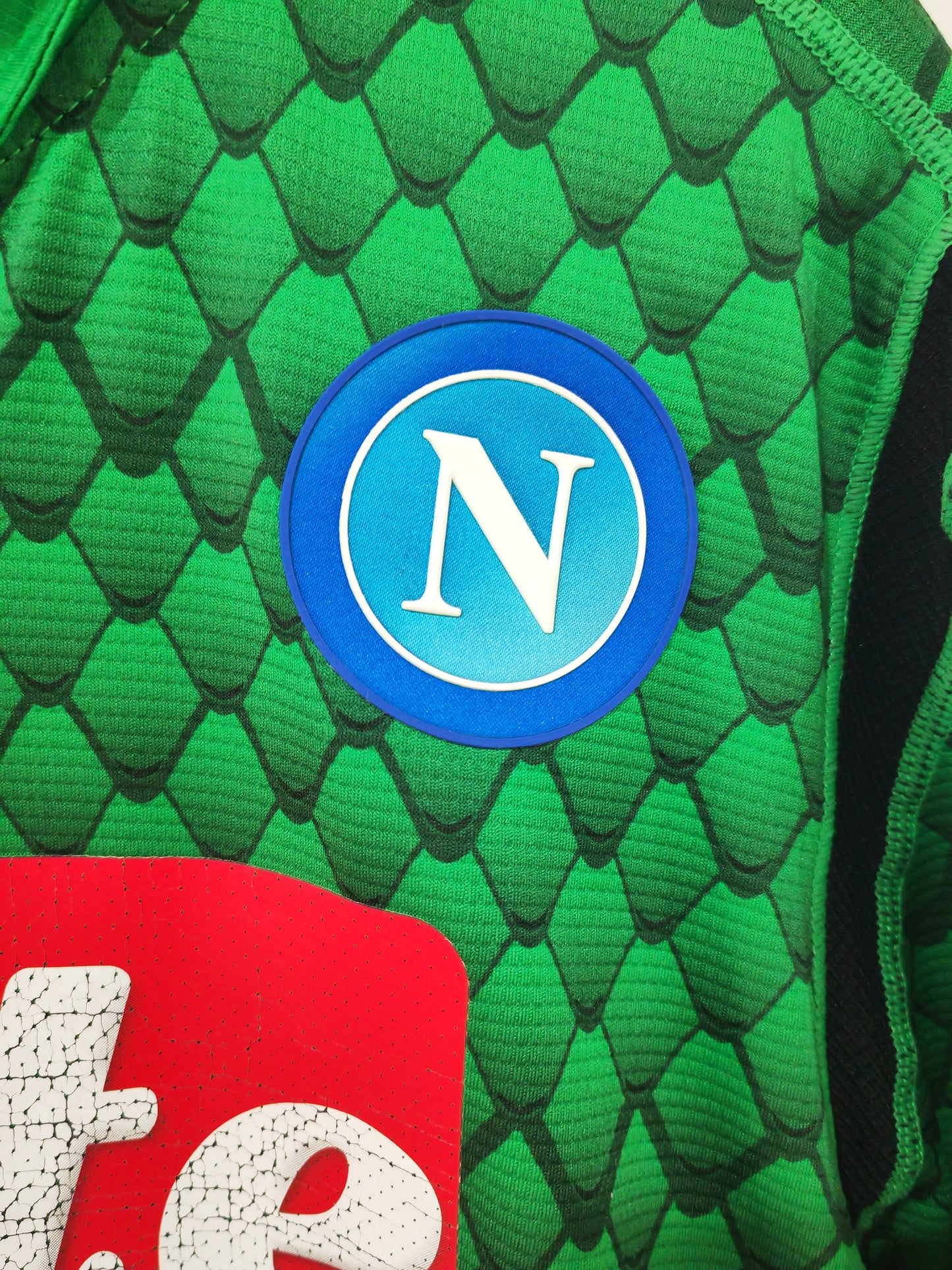 Kappa Napoli Short Sleeve Goalkeeper Shirt, Green, Size Large