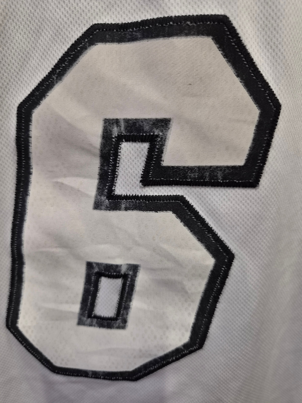 Adidas Miami Heat NBA White Hot Jersey, #6 James, White, Size L+2 Length