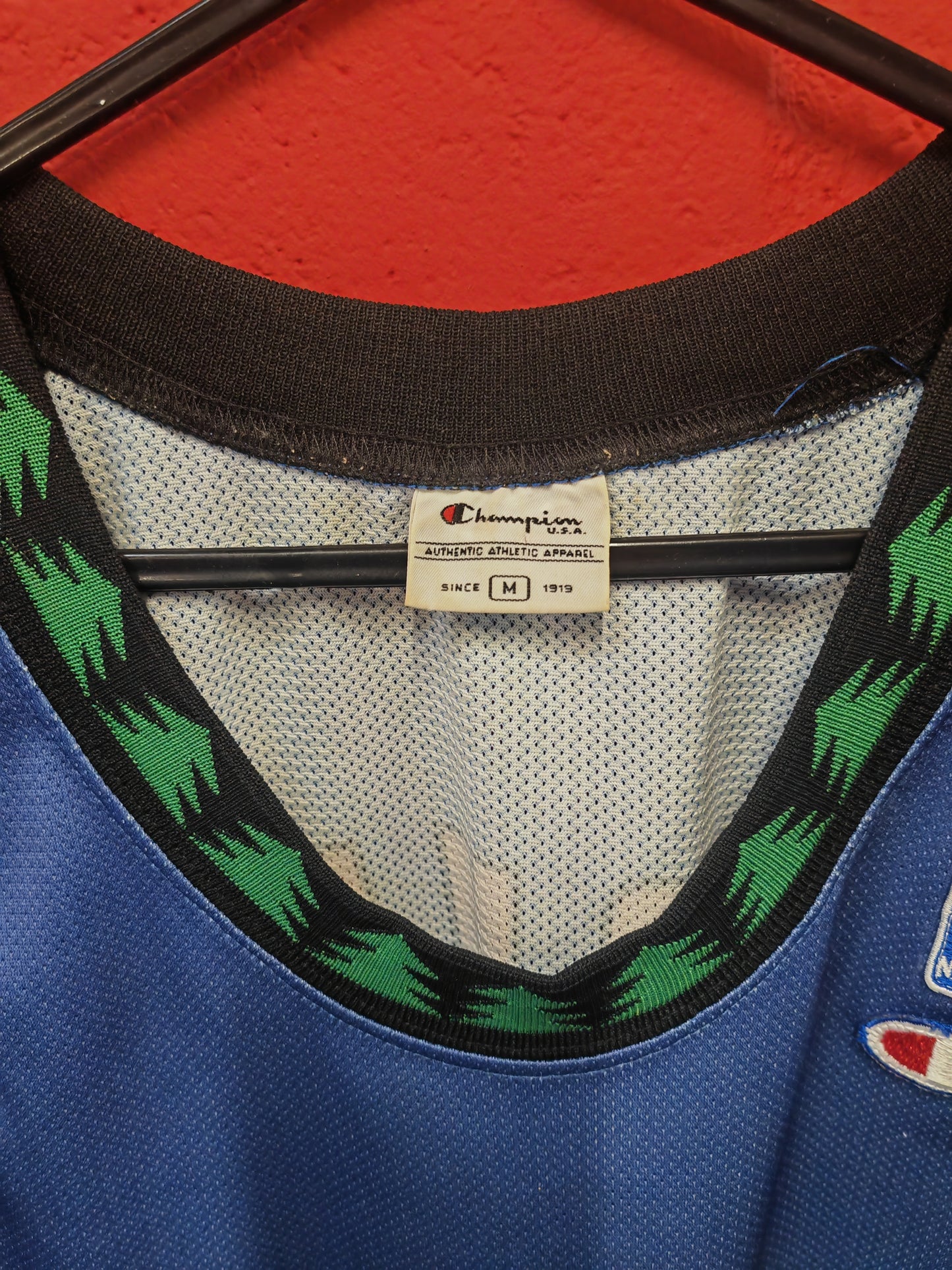 Champion Minnesota Timberwolves NBA Jersey, #21 Garnett, Blue, Size Medium