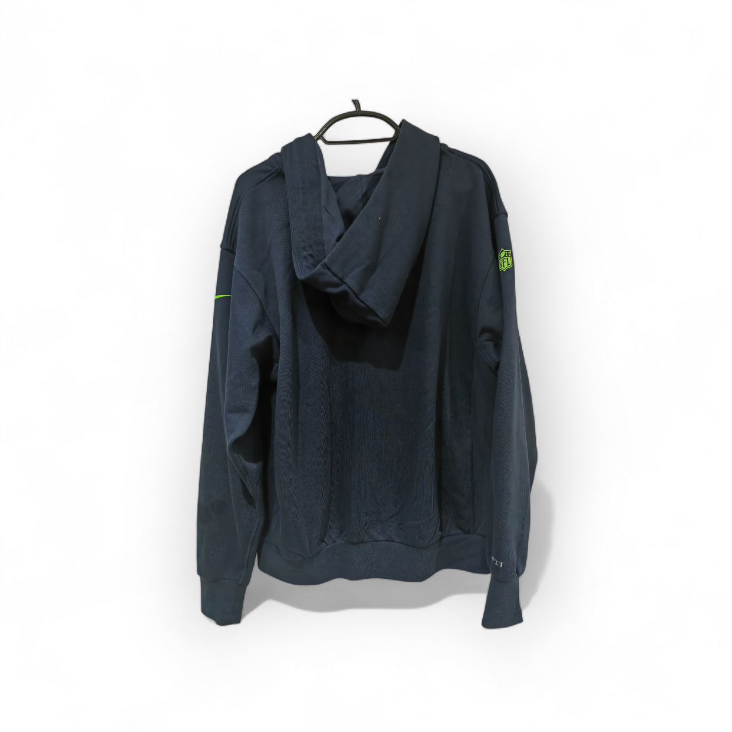 Nike Seattle Seahawks NFL Full Zip Hoodie, Navy Blue, Size Small