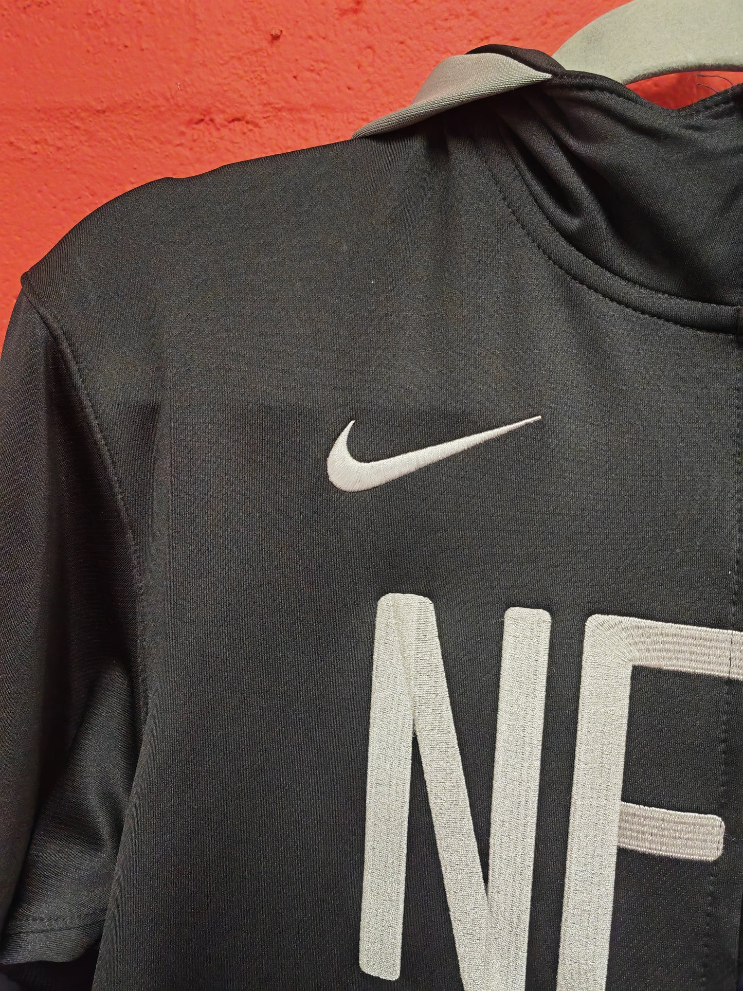 Nike Brooklyn Nets NBA Full Zip Sideline Hoodie, Black, Size Medium