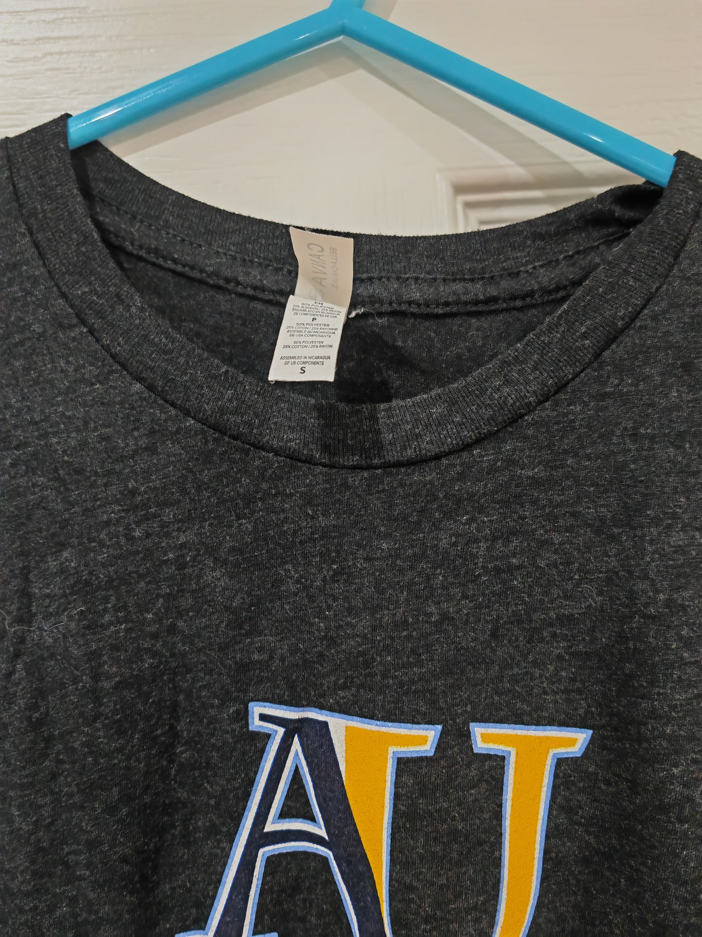 Bella + Canvas Augustana University T Shirt, Black, Size Small