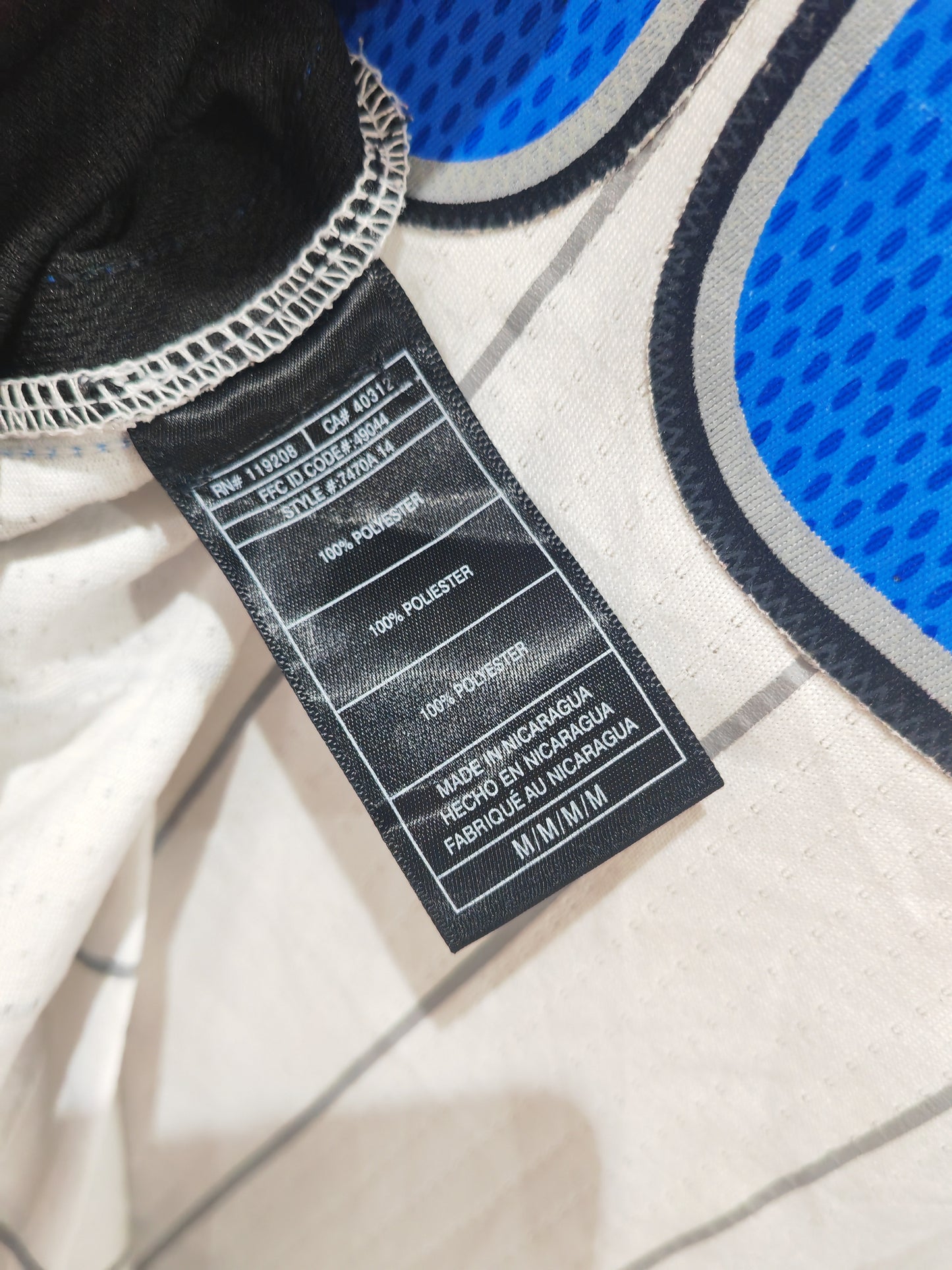 Adidas Orlando Magic NBA Jersey, #00 Gordon, White, Size M+2 Length