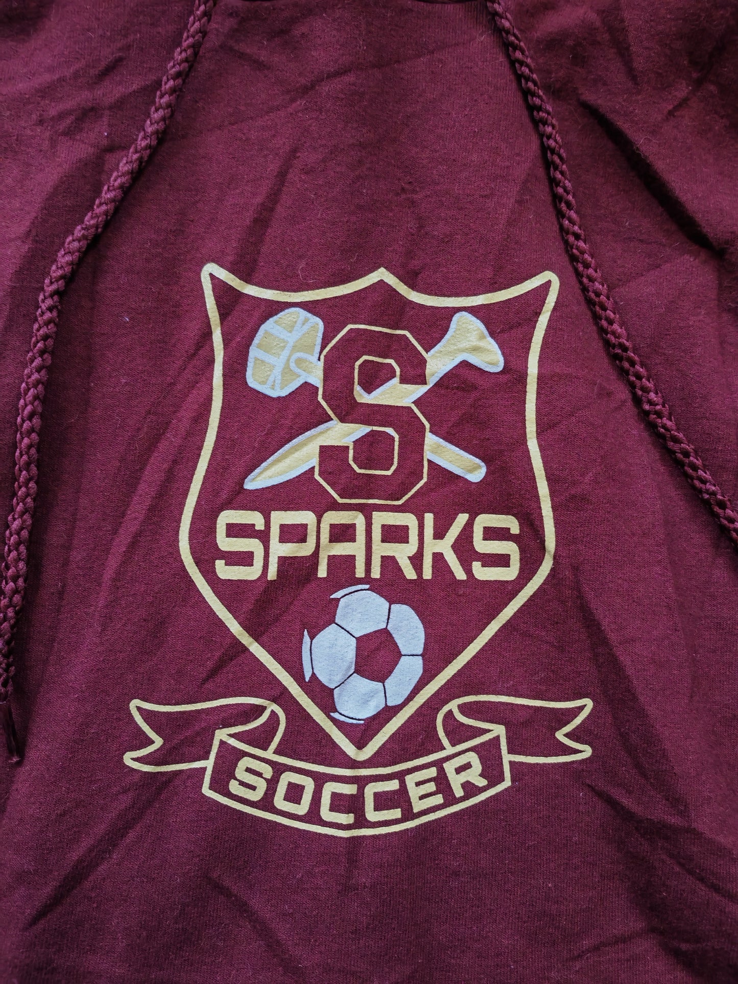 Port & Company Sparks Soccer Pullover Hoodie, Maroon, Size Large
