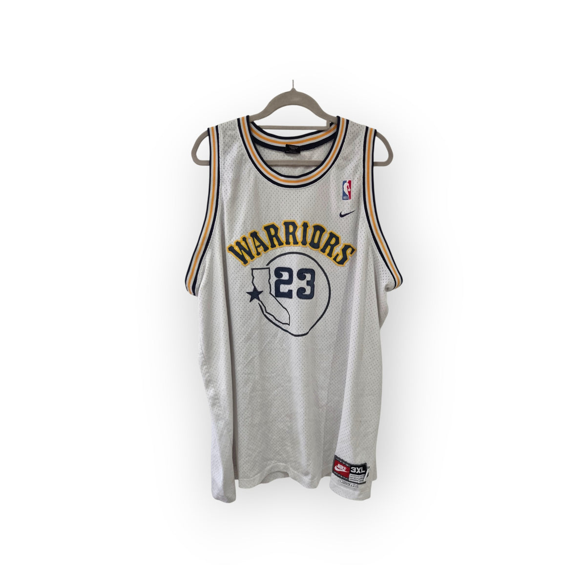 Nike Golden State Warriors NBA Jersey. #23 Richardson, White, Size XXXL+2 Length