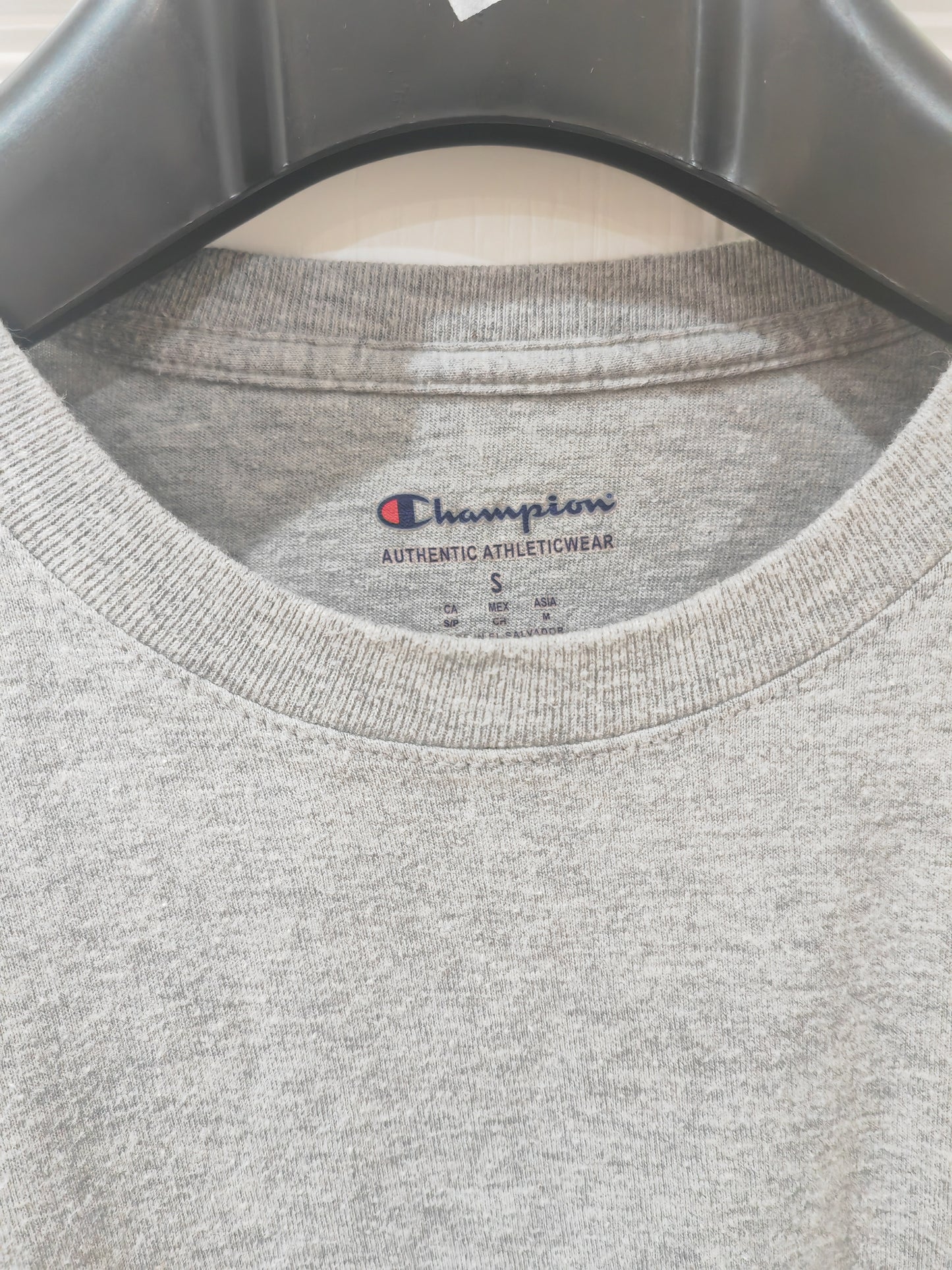 Champion Plain Short Sleeve T Shirt, Grey, Size S