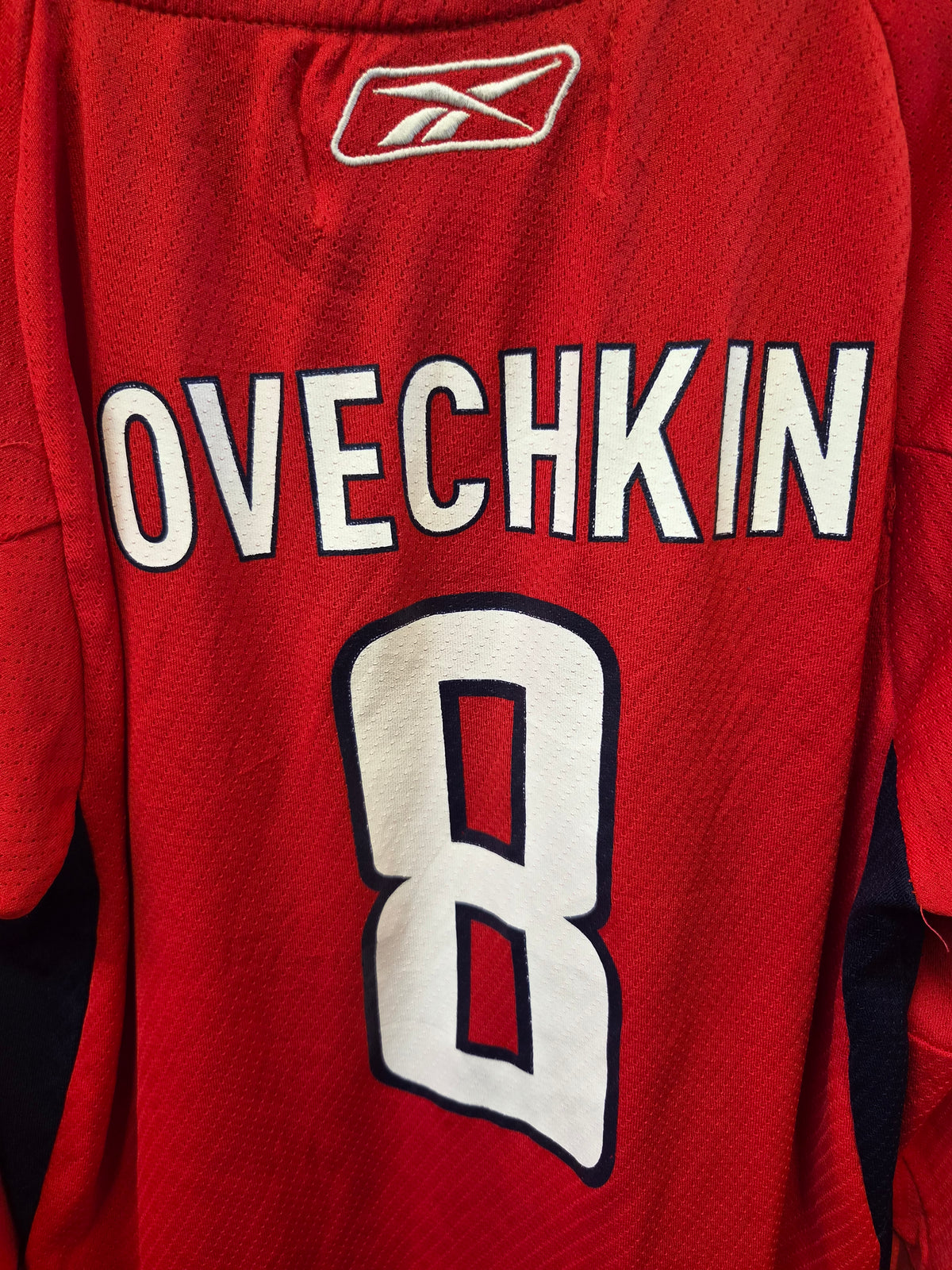 Youth Reebok Washington Capitals NHL Jersey, #8 Ovechkin, Red, Size YL/XL