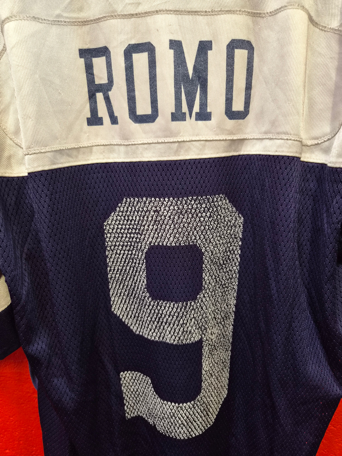 Reebok Dallas Cowboys NFL Jersey, #9 Romo, Navy, Size Large