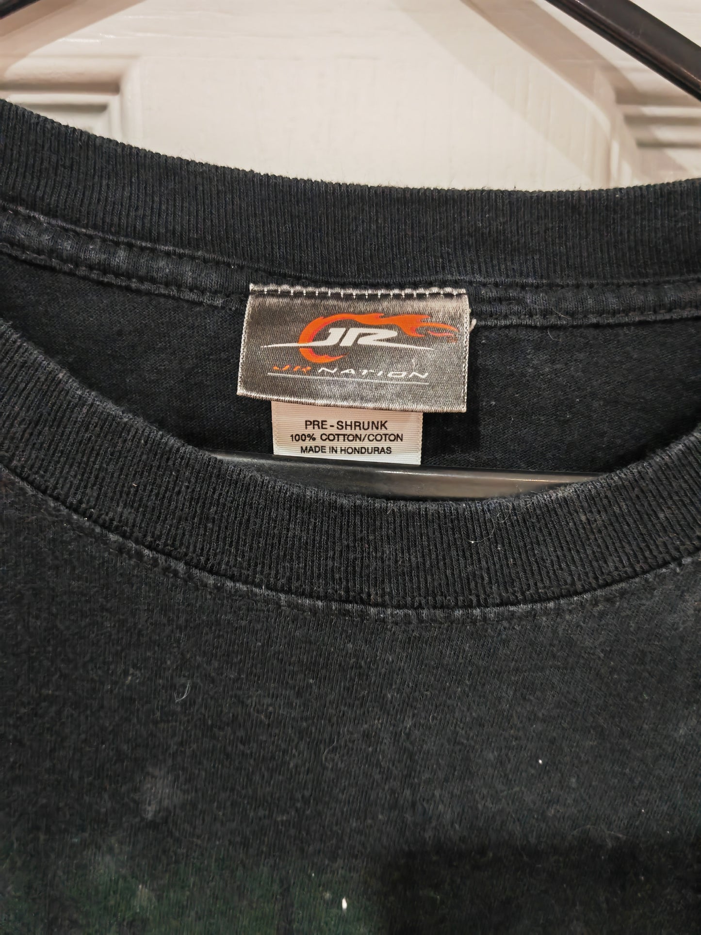 Jr Nation Dale Earnhardt Jr NASCAR Long Sleeve T Shirt, Black, Size XL