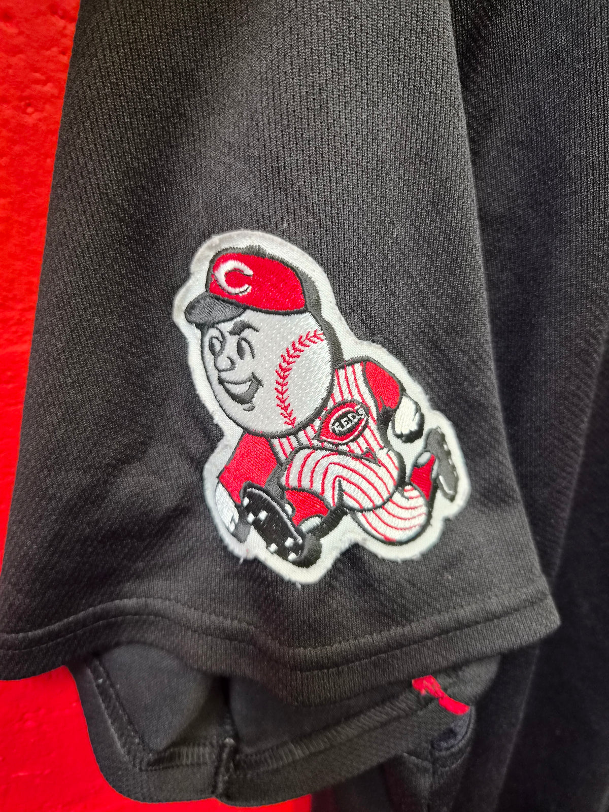 Majestic Cincinatti Reds MLB Baseball Jersey, Black, Size XXL