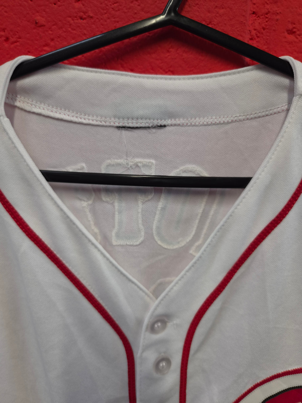 Women's Majestic Cincinatti Reds MLB Baseball Jersey, #19 Votto, White, Size XL