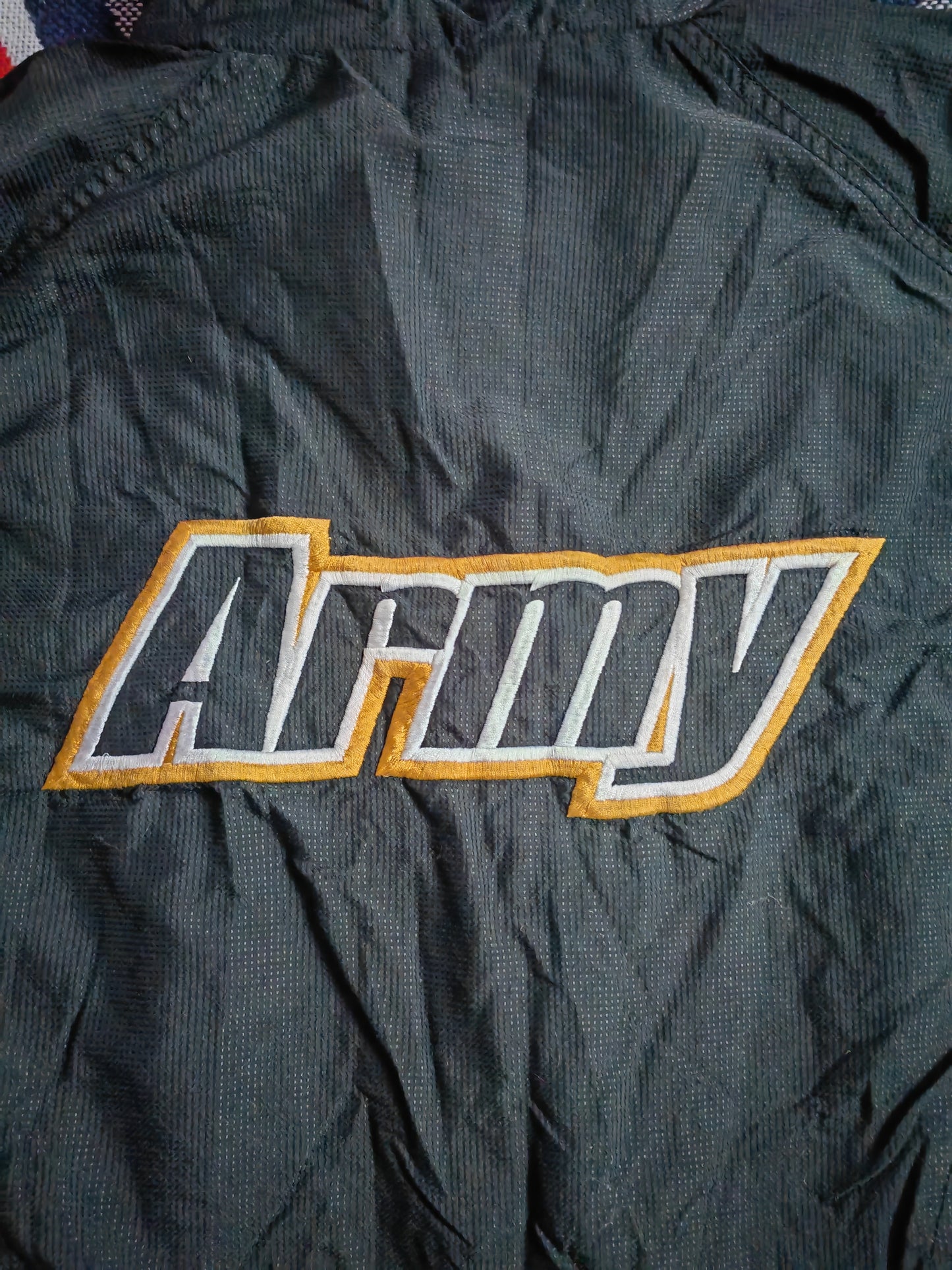 Vintage Reebok Army Black Knights NCAA Full Zip Coat, Black, Size Large