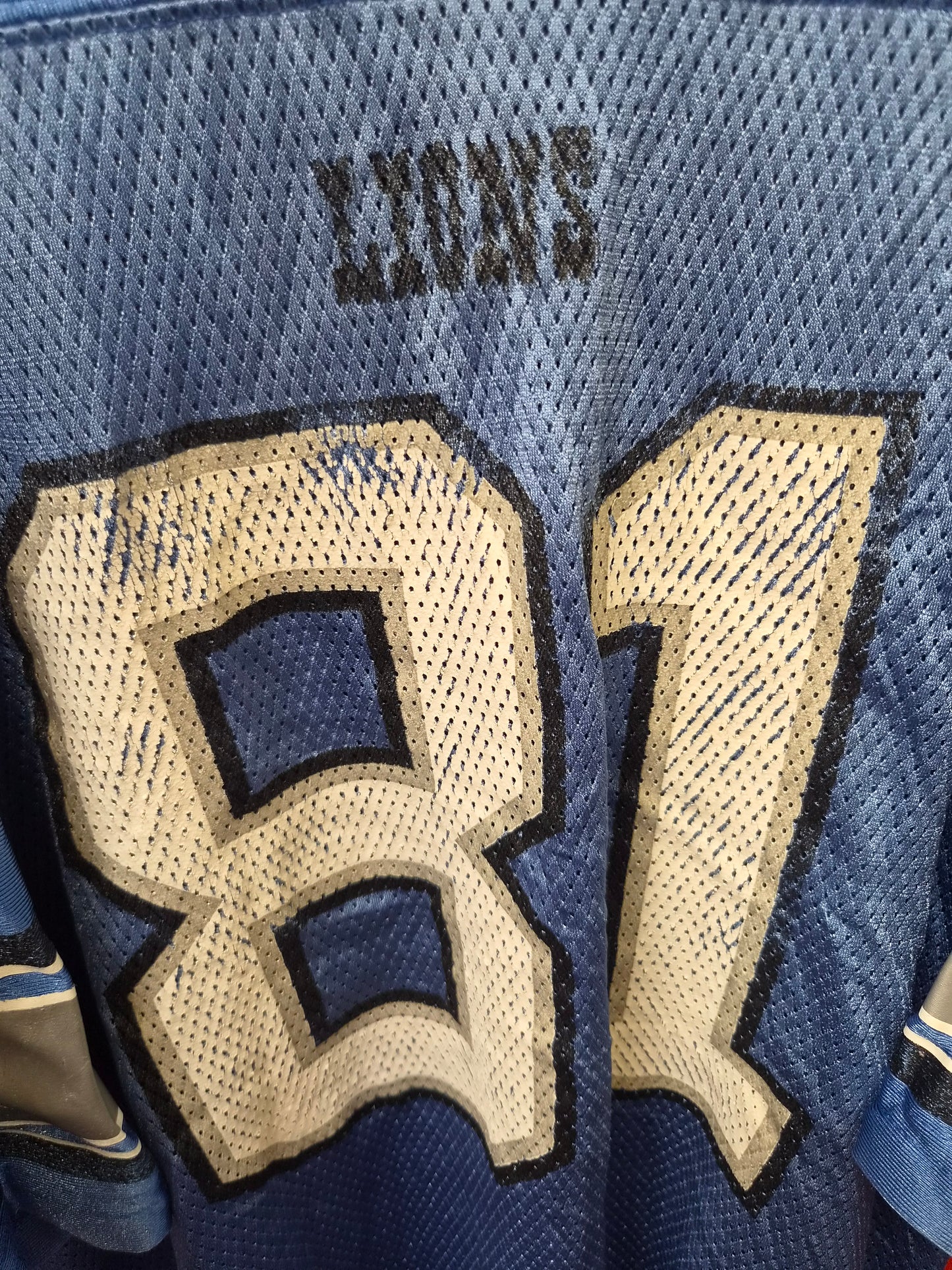 Reebok Detroit Lions NFL Jersey, #81 Hakim, Blue, Size XL