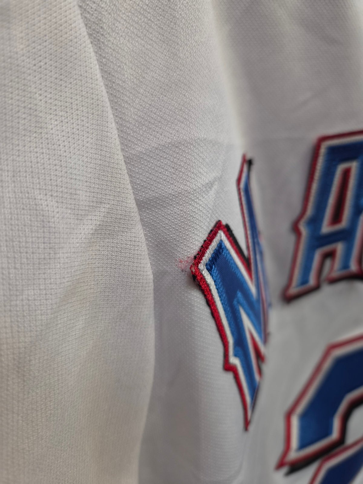 Majestic Texas Rangers MLB Baseball Jersey, #2 Martin, White, Size S