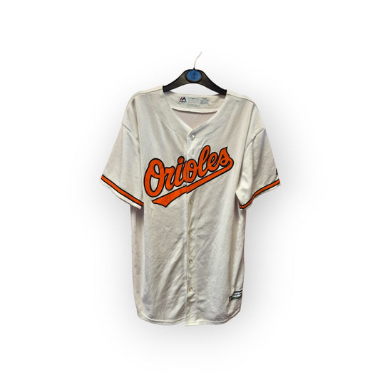 Youth Majestic Baltimore Orioles MLB Baseball Jersey, White, Size YXL