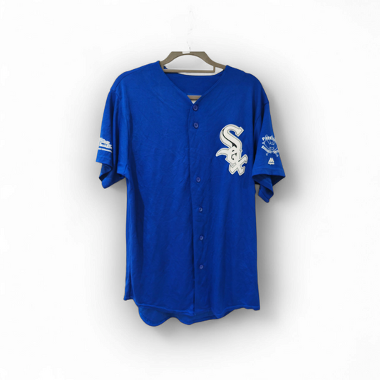 Majestic Park Ridge Baseball & Softball 'Sox' Baseball Jersey, #77, Size Medium