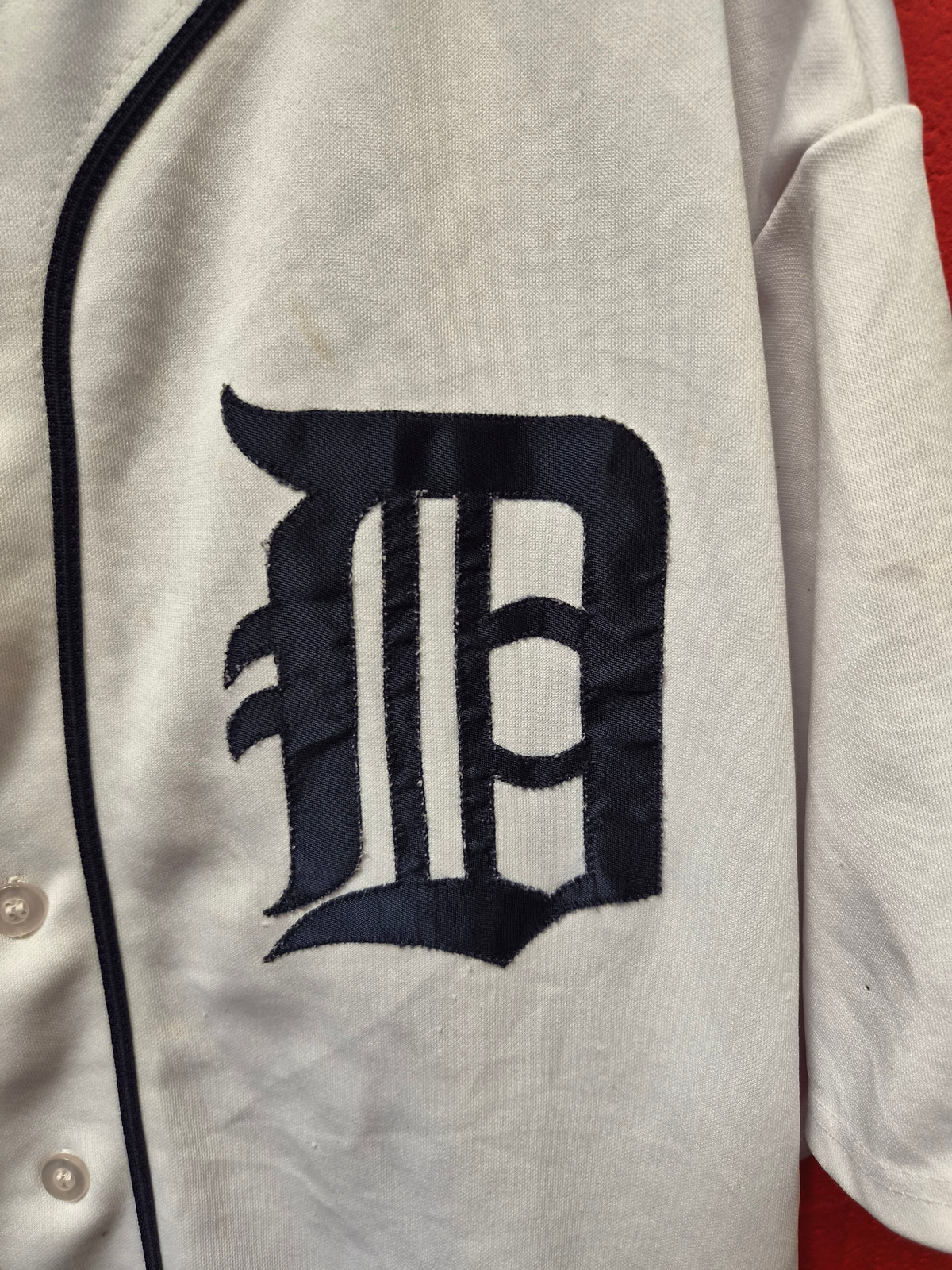 Majestic Detroit Tigers MLB Jersey, White, Size XXL