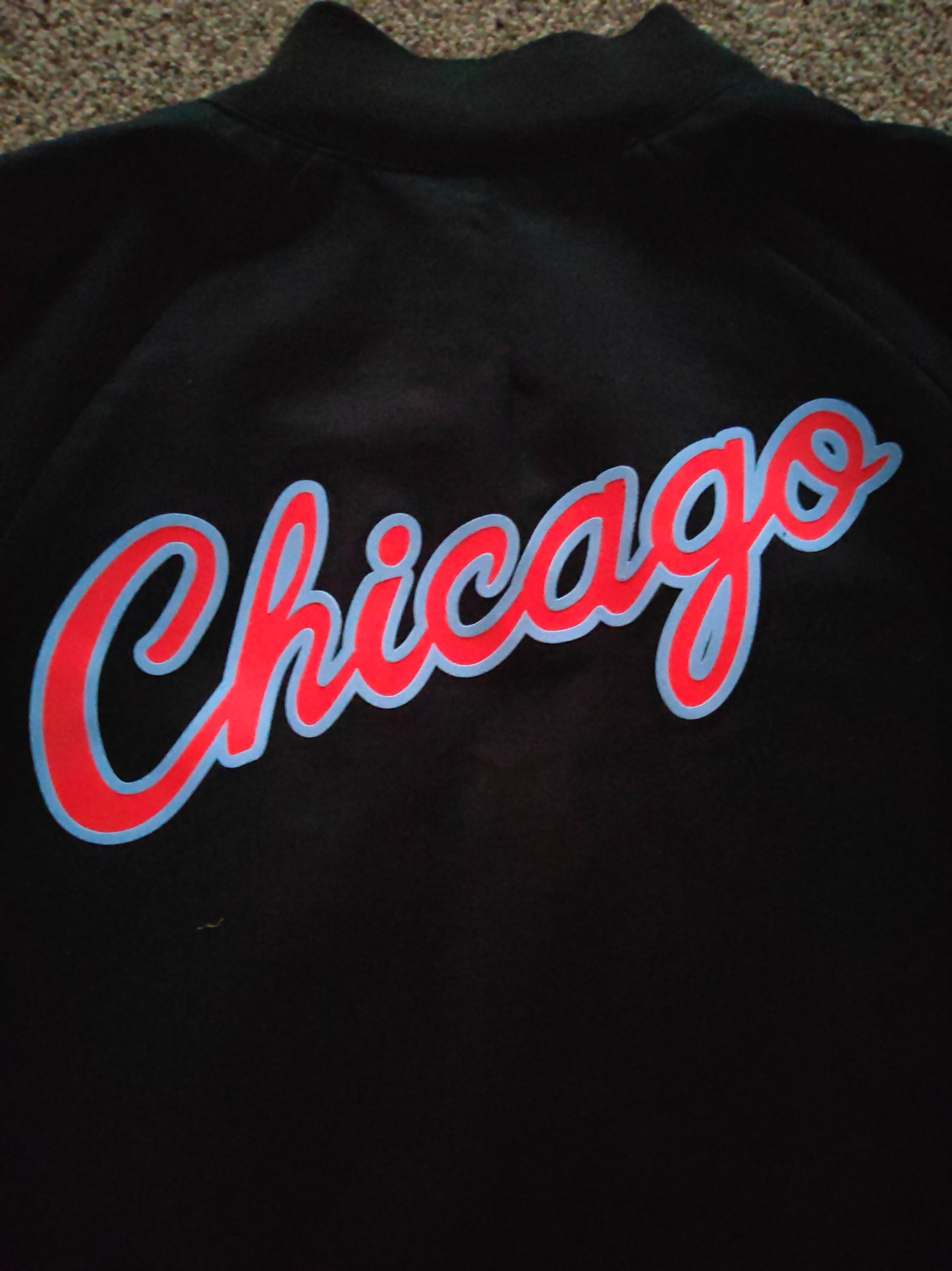 Nike Chicago Bulls City Edition Full Zip Jacket, Black, Size Medium
