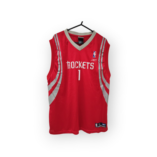 Youth Reebok Houston Rockets NBA Jersey, #1 McGrady, Red, Size YXL