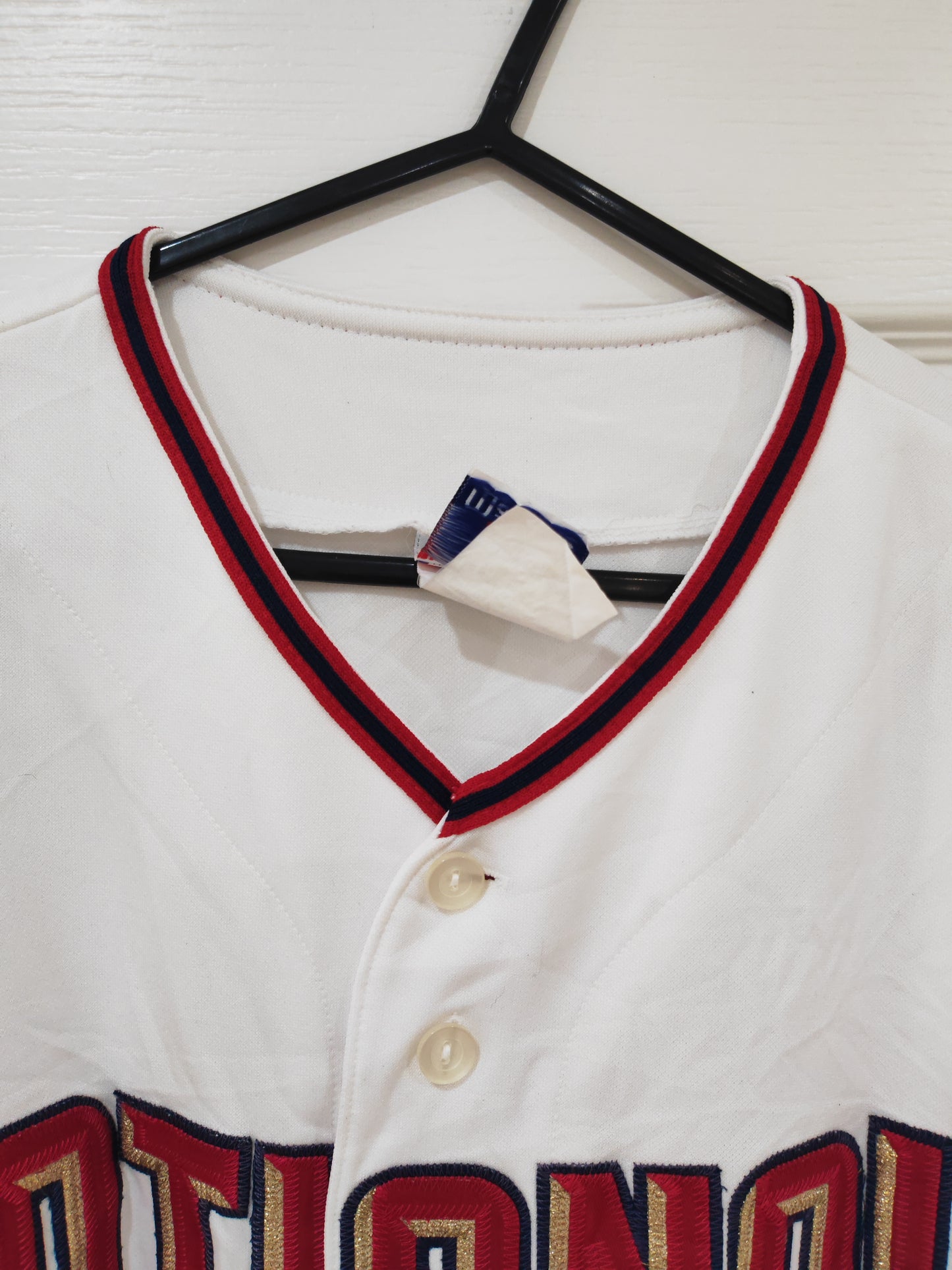 Majestic Washington Nationals MLB Baseball Jersey, White, Size Large