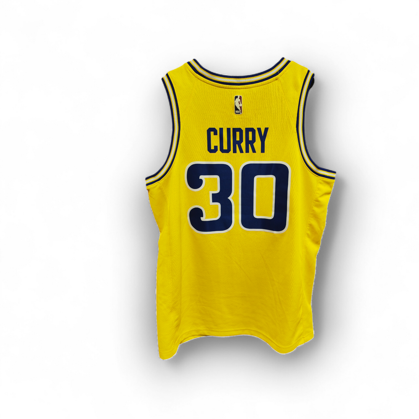 Nike Golden State Warriors NBA Jersey, #30 Curry, Yellow, Size Large