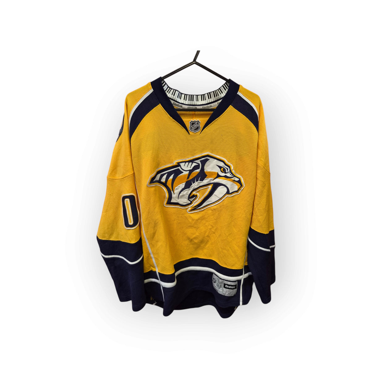 Reebok Nashville Predators NHL Ive Hockey Jersey, #10 Tucker, Yellow, Size Small