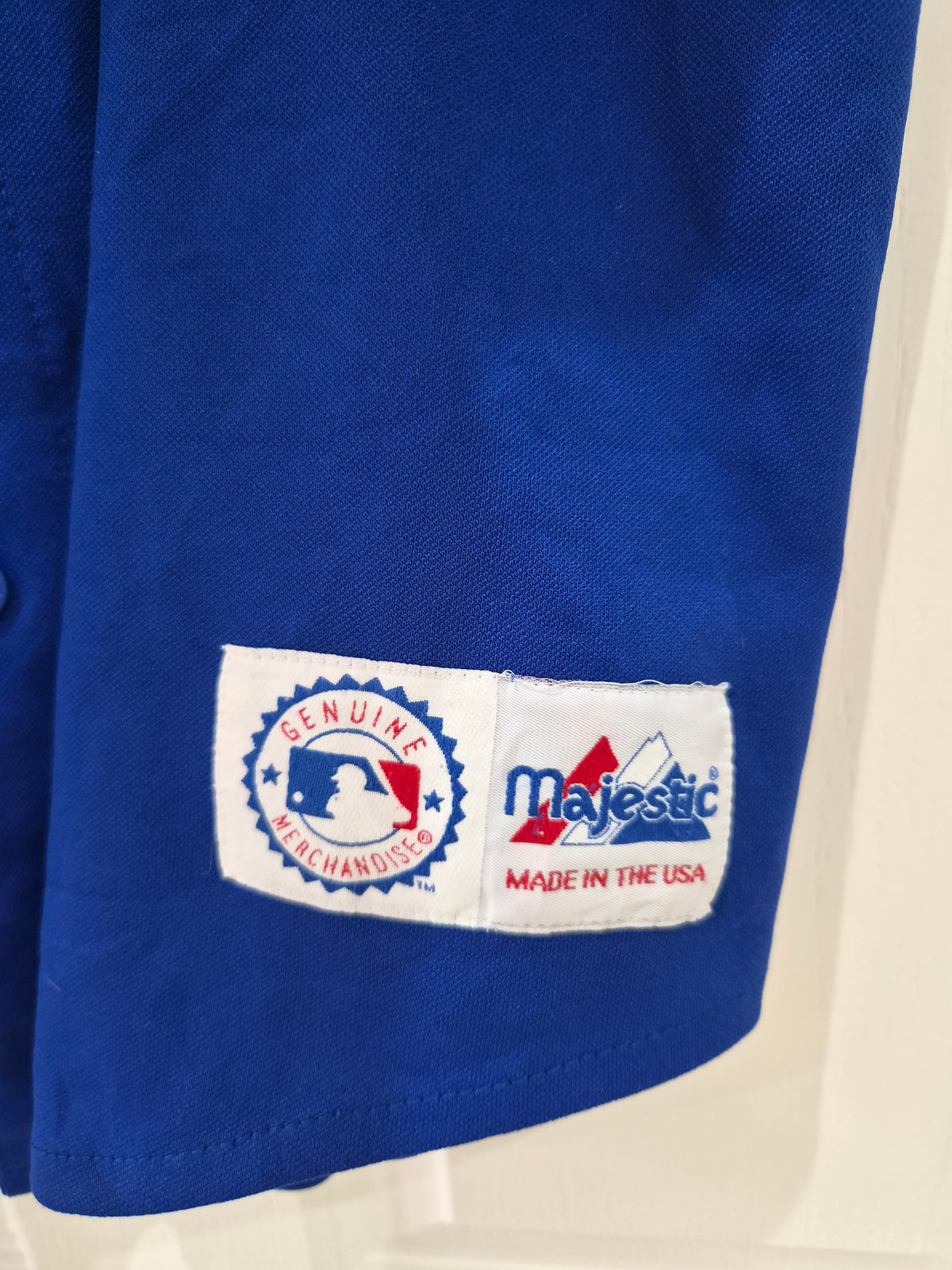 Majestic Los Angeles Dodgers MLB Baseball Jersey, #31 Piazza, Blue, Size XL