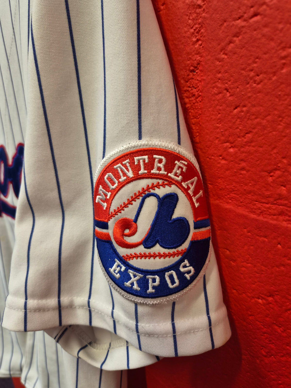 Russell Athletic Montreal Expos MLB Baseball Jersey, White, Size Large