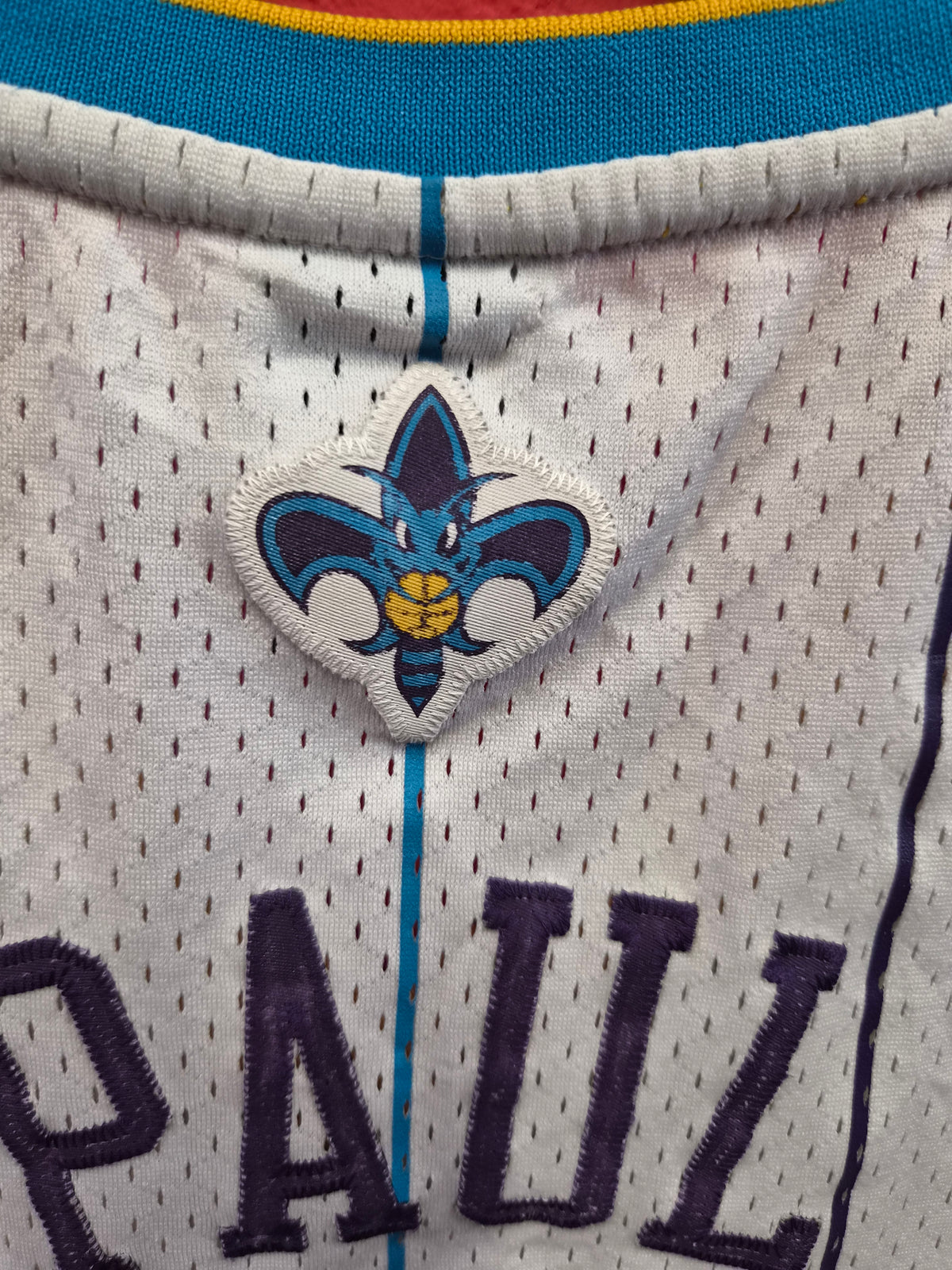 Adidas New Orleans Hornets NBA Basketball Jersey, #3 Paul, White, Size Large +2 Length