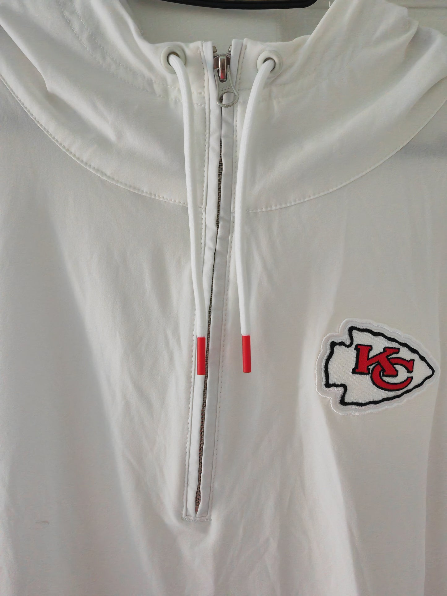 Nike Kansas City Chiefs Player Issue/Worn 1/4 Zip Hoodie, Justin Reid, Size XL