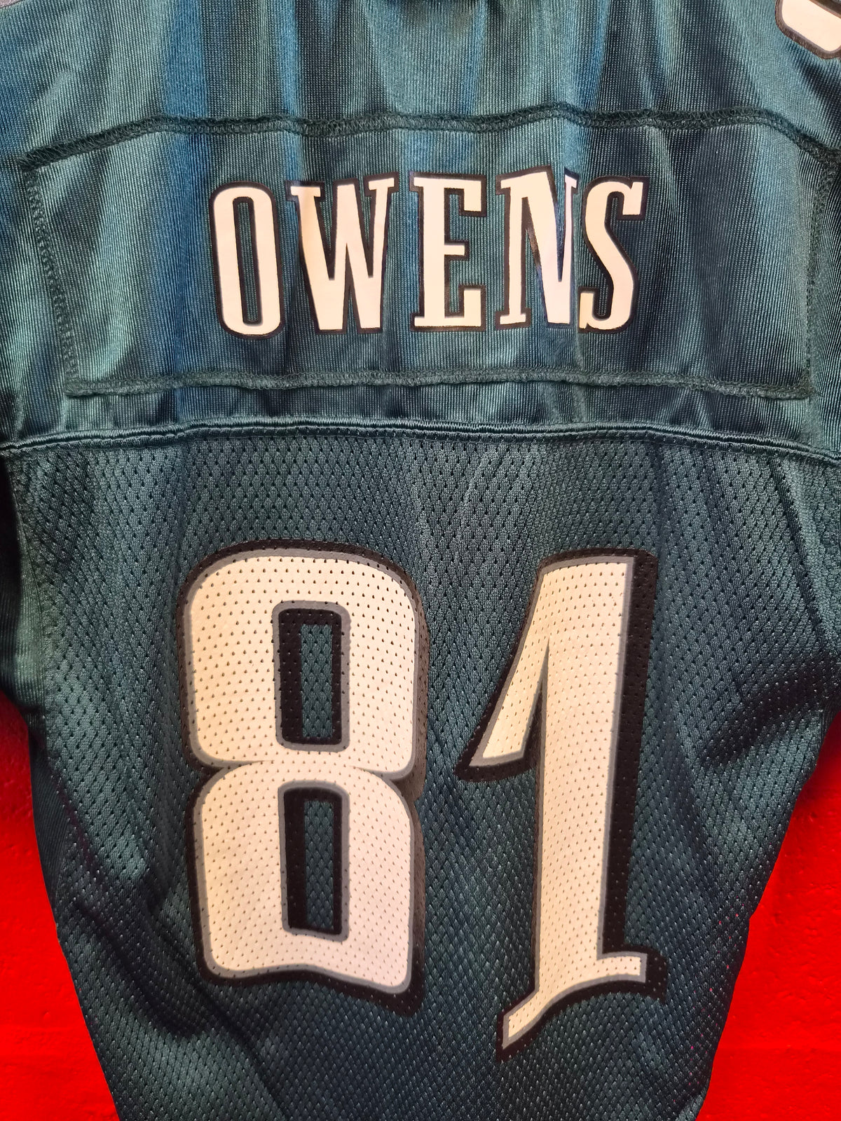 Youth Reebok Philadelphia Eagles NFL Jersey, #81 Owens, Green, Size YL