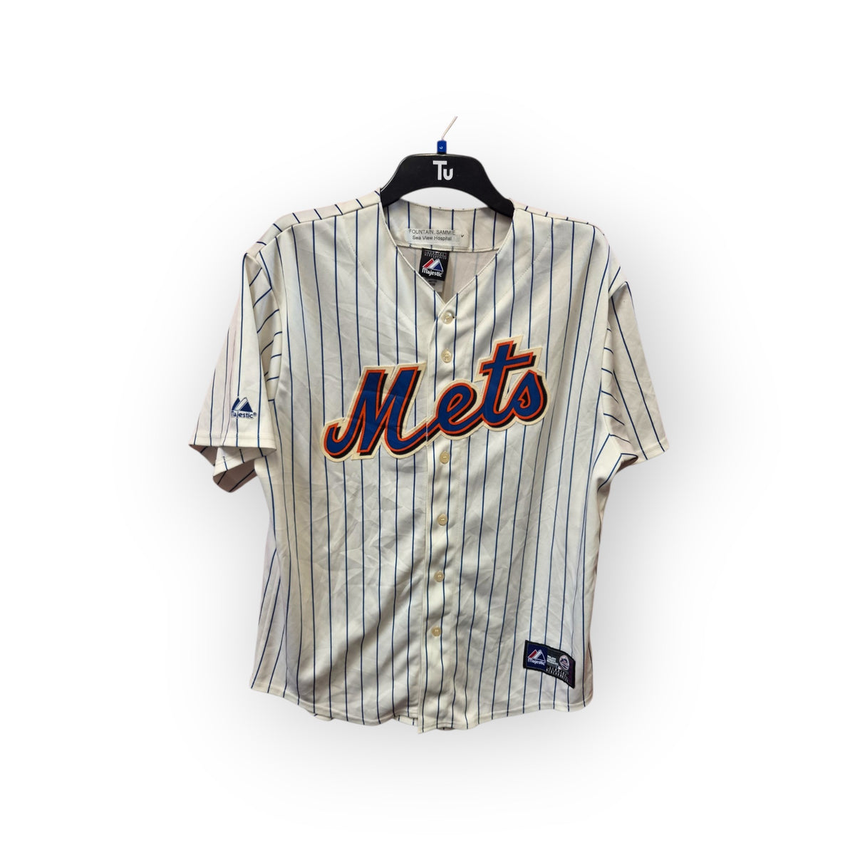 Majestic New York Mets MLB Jersey, #44 Bay, White/Off White, Size Large