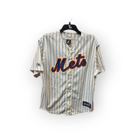 Majestic New York Mets MLB Jersey, #44 Bay, White/Off White, Size Large