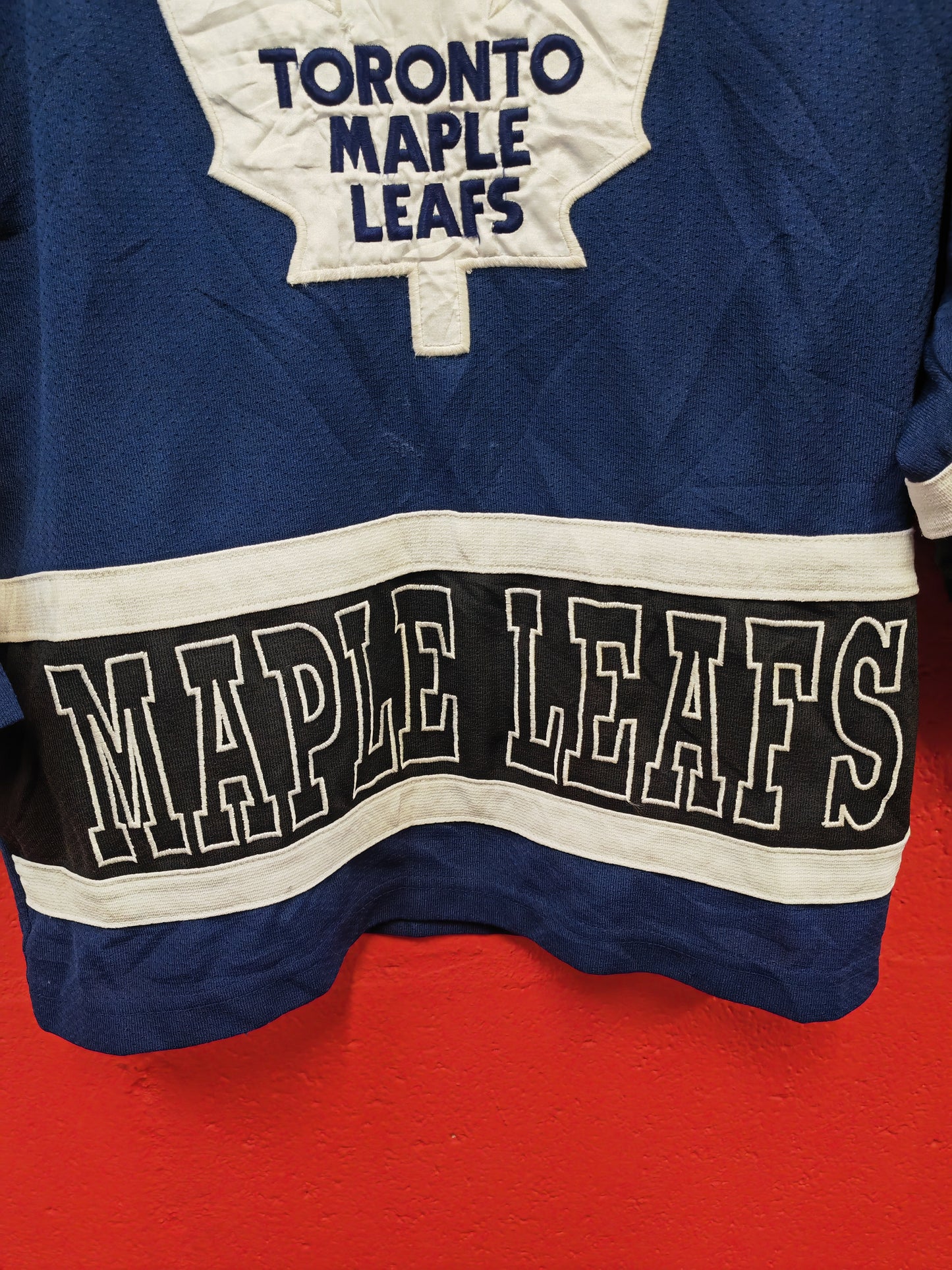 Youth NHL Toronto Maple Leafs Fan Jersey Style Top, Blue, Size Youth Medium