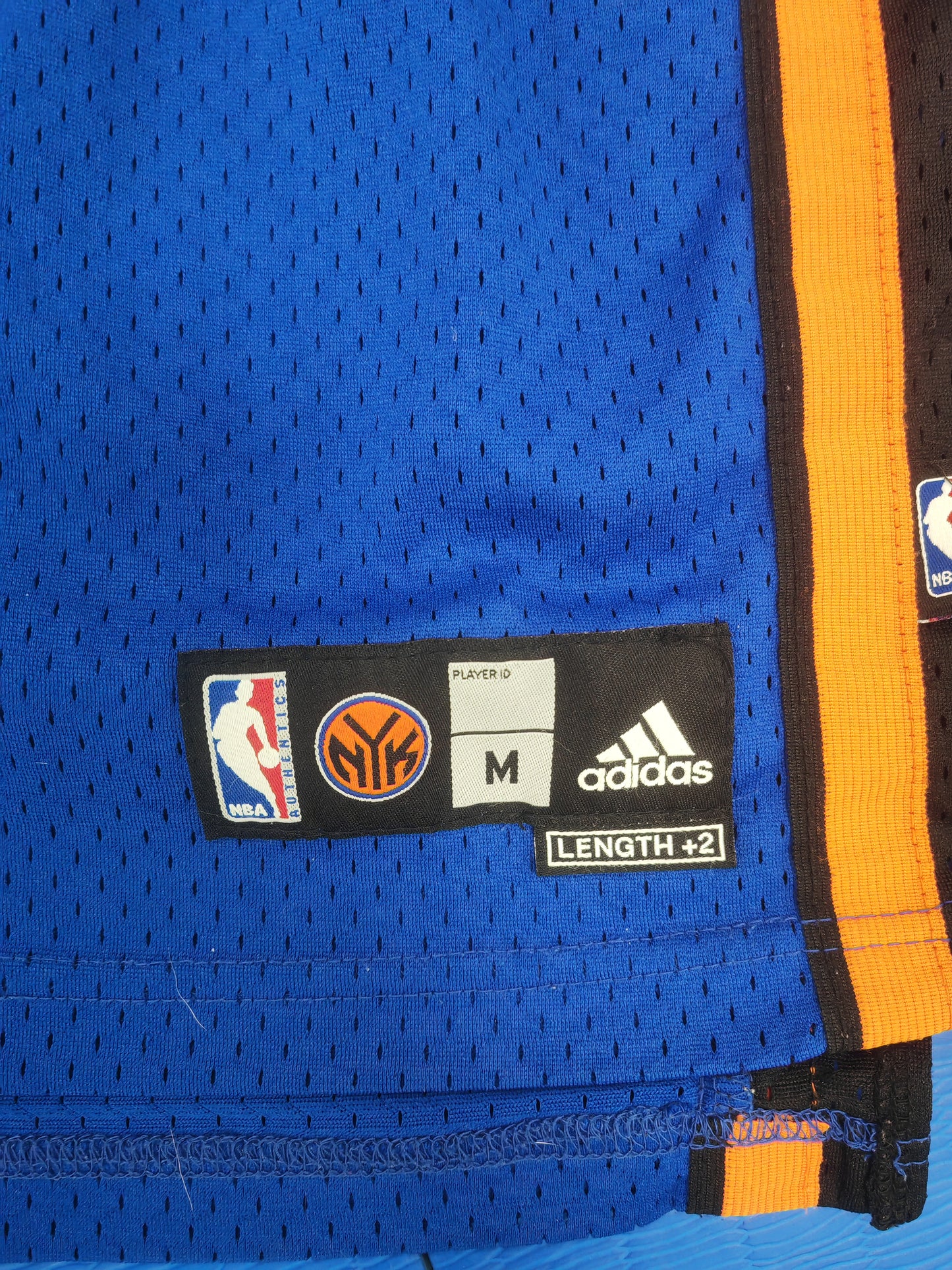 Youth Adidas New York Knicks NBA Basketball Jersey, #3 Marbury, Blue, Size YM