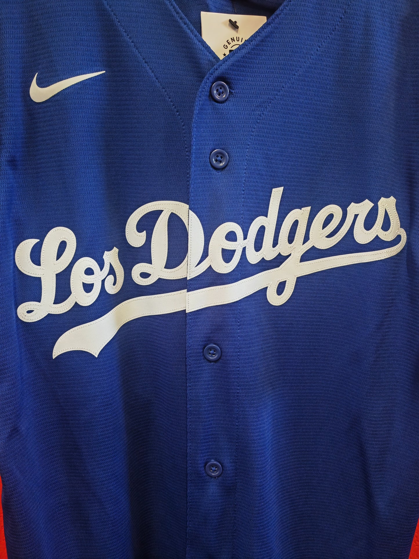 Nike Los Angeles Dodgers 'Los Dodgers' MLB Jersey, #35 Bellinger, Blue, Size Medium