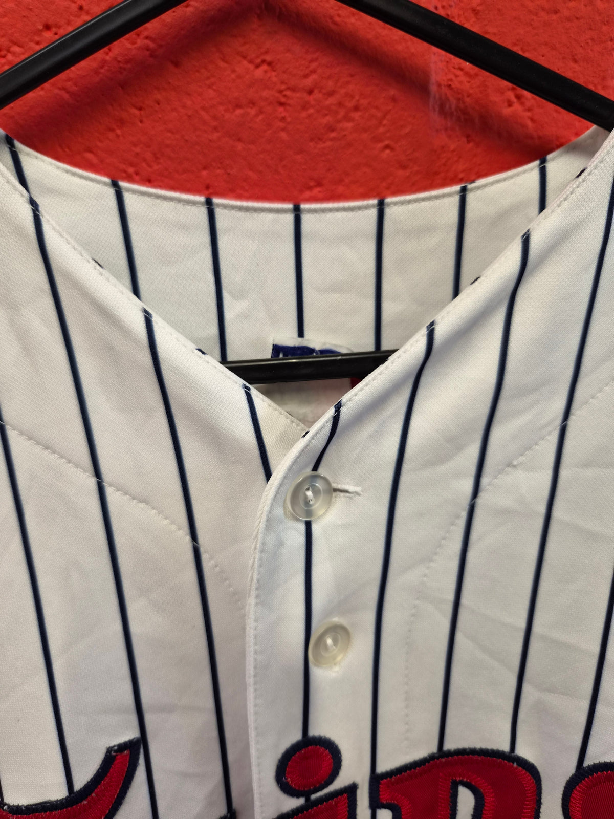Majestic Minnesota Twins MLB Baseball Jersey, White, Size L/XL (Label Faded)