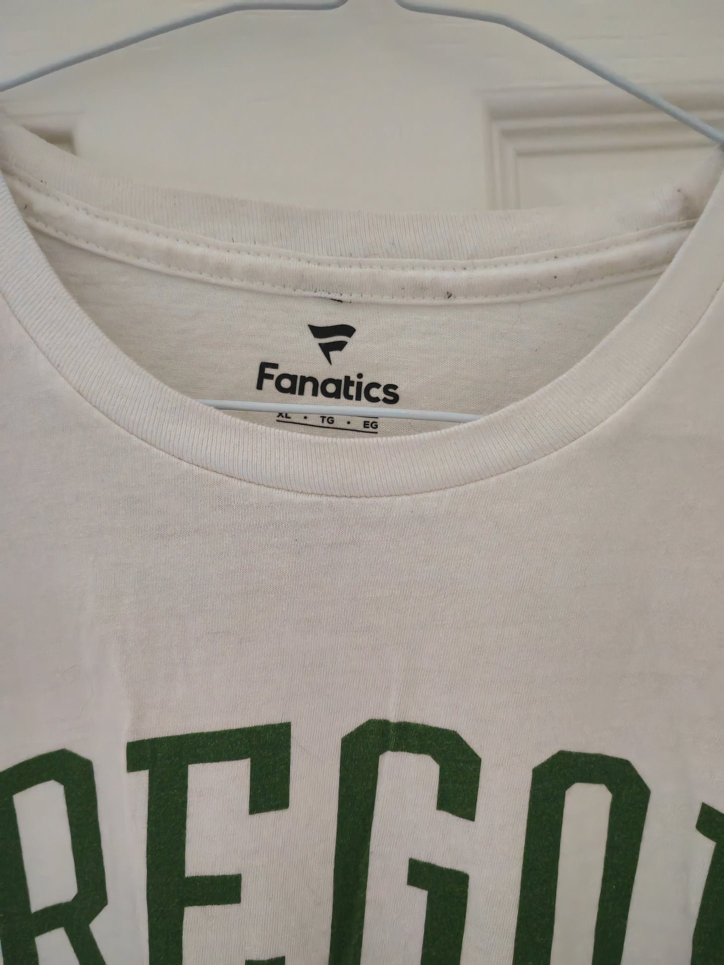 Fanatics Oregon Ducks Football Short Sleeve T Shirt, #21 Flowers, White, Size XL