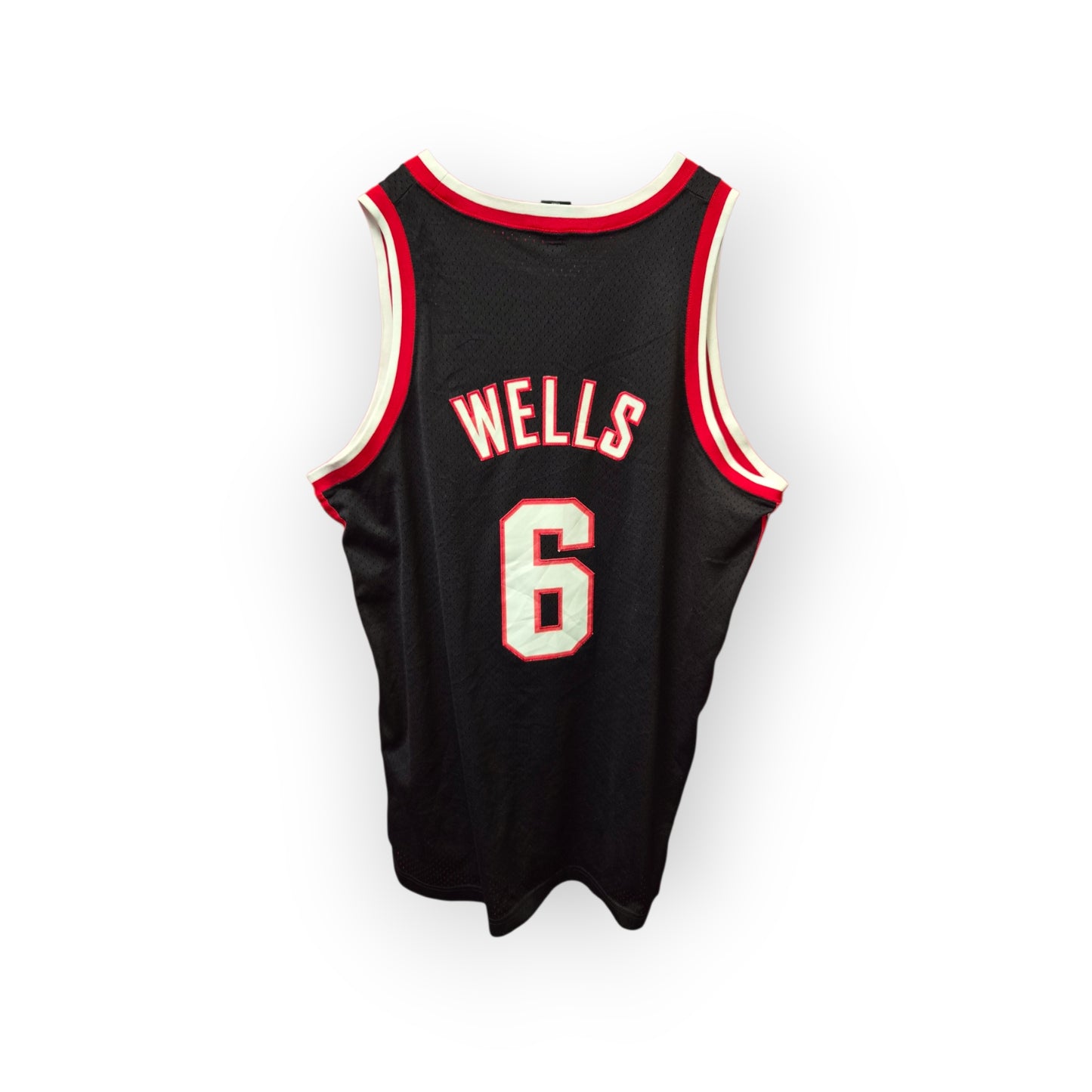 Nike Portland Trail Blazers NBA Jersey, #6 Wells, Black, Size XXL +2 Length