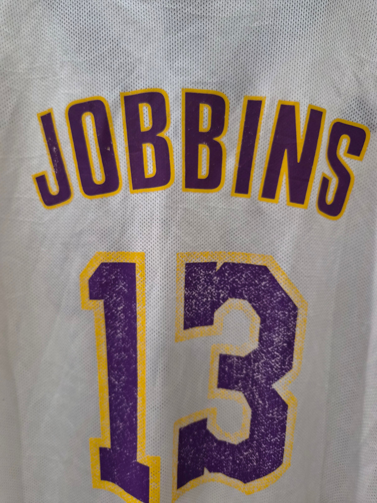 Adidas Los Angeles Lakers NBA Basketball Jersey, #13 Jobbins (Custom), Size XXL