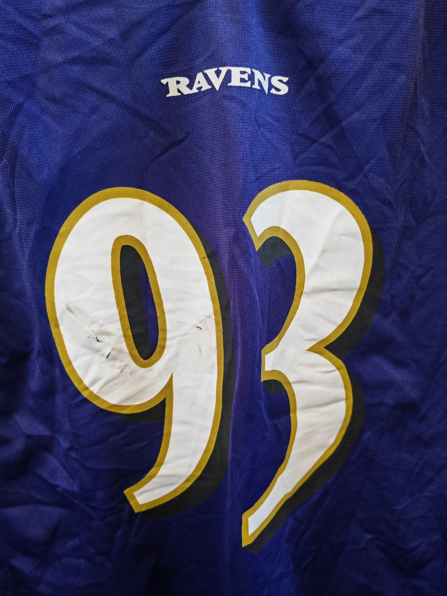 Women's Baltimore Ravens NFL Jersey, #93 Campbell, Purple, Size XL