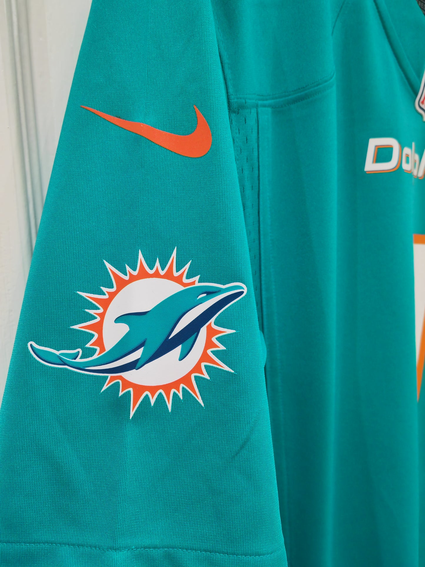 Nike Miami Dolphins NFL Jersey, #1 Tagovailoa, Aqua Blue/Green, Size Small